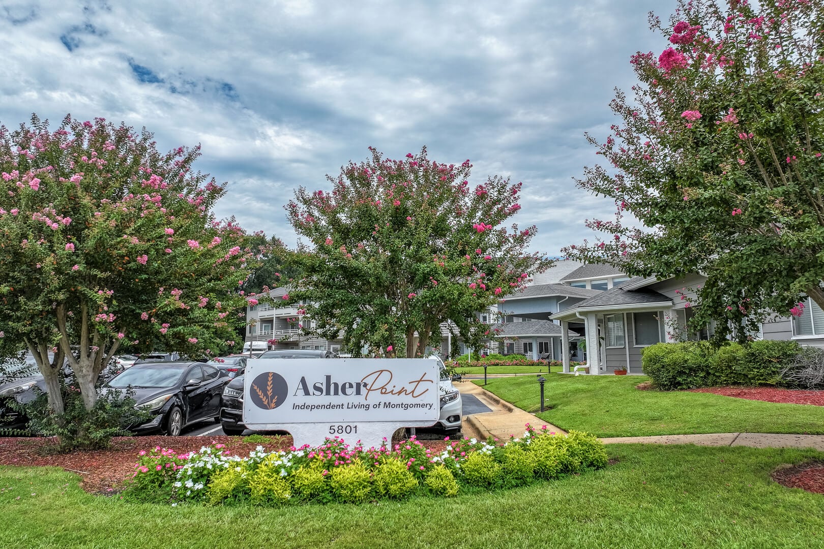 Welcoming Entrance Sign at Senior Living Montgomery AL