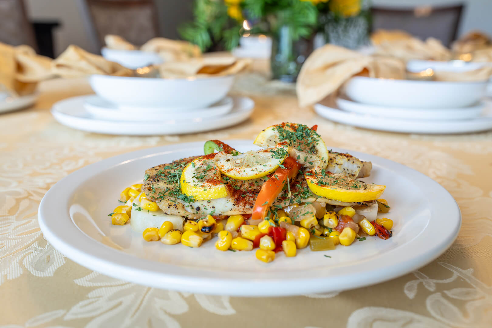 Professionally Plated Entrée at Senior Living Montgomery AL
