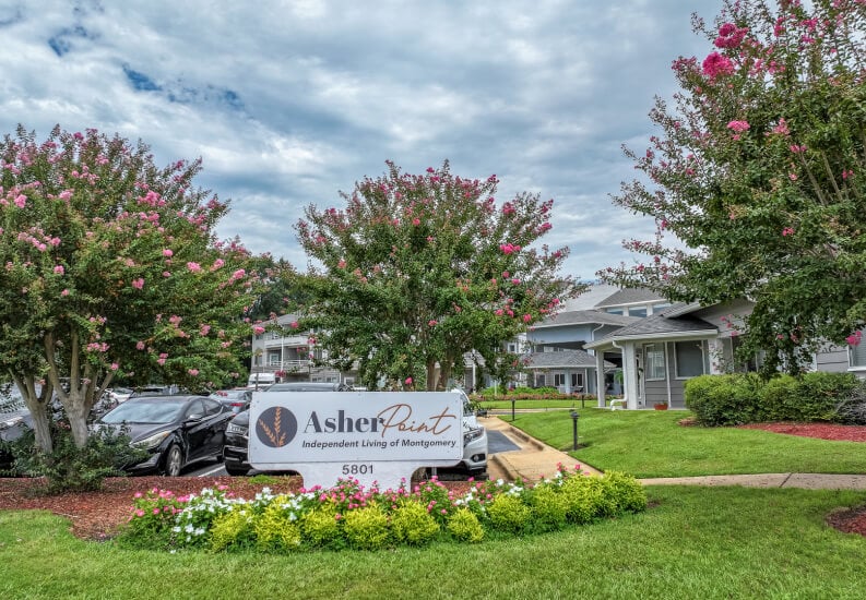 Landscaped Banner of Senior Living in Montgomery Landscaped Banner of Senior Living in Montgomery