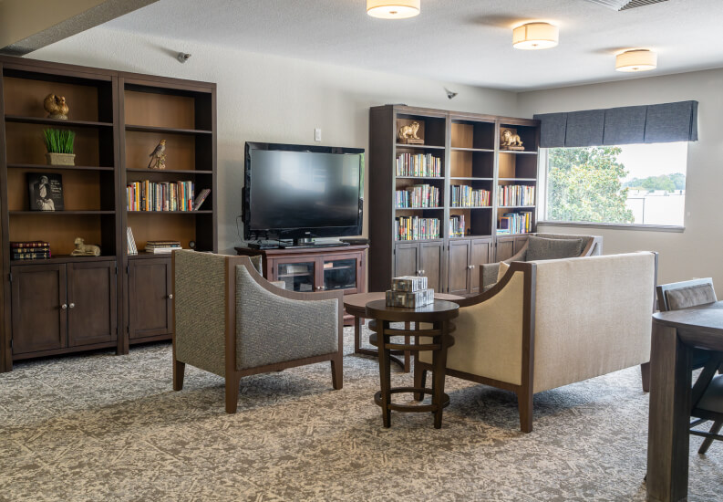 Lounge Area at Independent Living Facility Lounge Area at Independent Living Facility